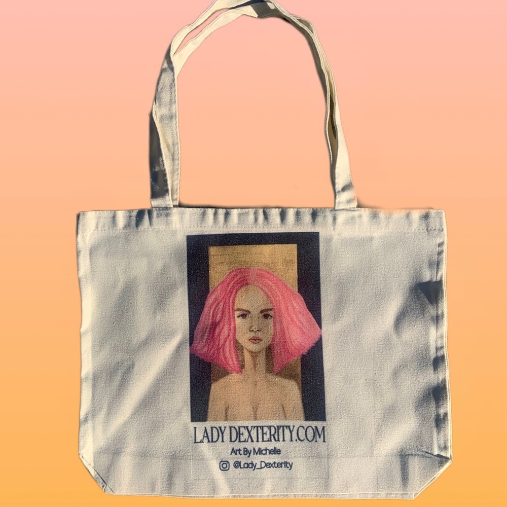 Lady Dexterity Art Tote Bag